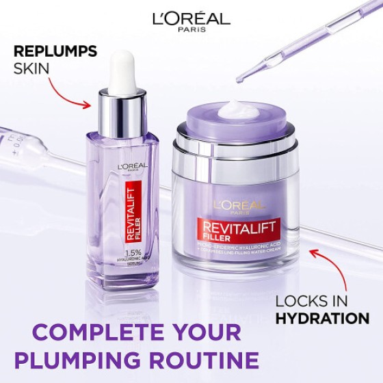 L'Oréal Paris Revitalift Filler [+ Hyaluronic Acid] 1.5% Pure Concentrated Hyaluronic Acid Serum Dropper